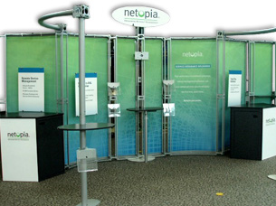 10'x10' Booth backdrop for Netopia